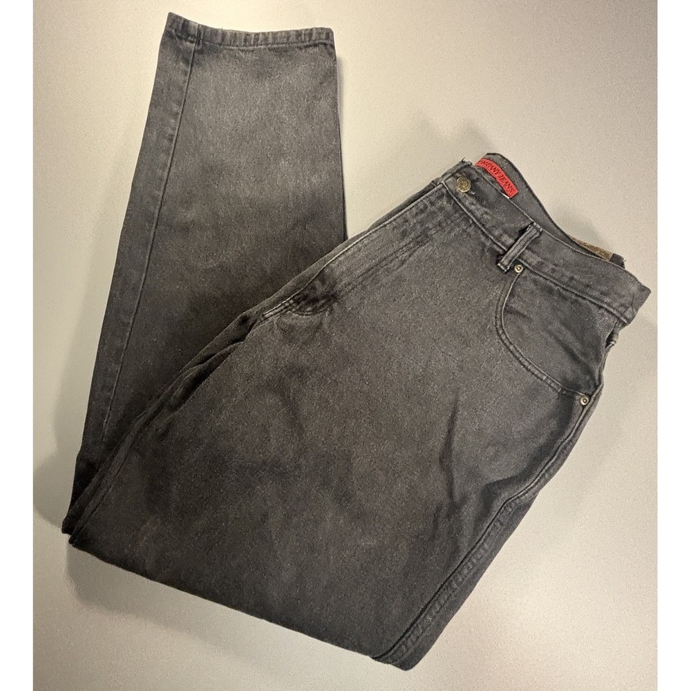 Vintage Bugle Boy Company Jeans Men's 38L Black Tapered VTX USA Made 100% Cotton